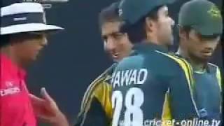 Saeed Ajmal vs Kumar Sangakkara Fight RARE [upl. by Sneed]