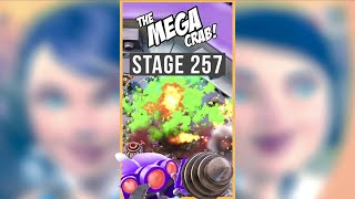 MEGA CRAB stage 257 SOLO 😎 strategygameplay BOOM BEACH shorts [upl. by Enaelem218]