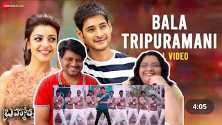 Bala Tripuramani Video song REACTION  Brahmotsavam  Mahesh Babu  Kajal Aggarwal  Mickey J Meyer [upl. by Pollyanna]