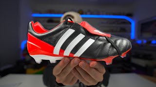 UNBOXING THE NEW ADIDAS PREDATOR MANIA REDBLACKWHITE FOOTBALL BOOTS CLEATS [upl. by Ellivnarg]