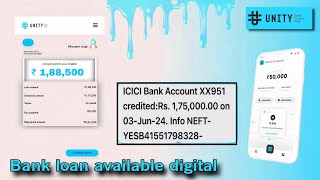 unity small finance Bank get instant personal loan without income proof 188500 loan approved [upl. by Ahtelat]