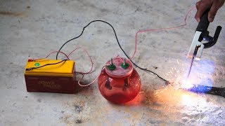 How to make 12V welding machine in salt water [upl. by Purpura]