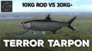 10KG MATCH ROD VS TERROR TARPON  EVERGLADES  FISHING PLANET INDONESIA [upl. by Mellisent]