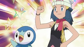 UK Dawn protects Pikachu  Pokémon Diamond and Pearl  Official Clip [upl. by Atirehgram999]