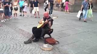 Luc Arbogast street Performer in Strasbourg France has amazing vocal talent [upl. by Randee]