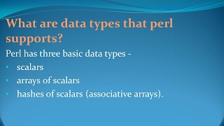 Perl Interview Questions and Answers for freshers and experienced– Part 1 [upl. by Vargas]