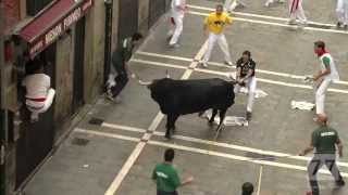 2013 Running of the Bulls® July 12th Injury [upl. by Hollington]