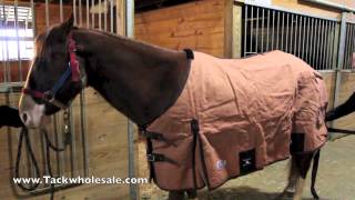 Premium Canvas Horse Winter Stable Blanket with Wool Lining by Derby Originals [upl. by Piwowar133]