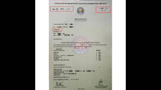 Certificate no and Roll no on ICSE class X Matriculation Certificate upsssc pet 2021 form filling [upl. by Adorl]