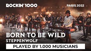 Born to Be Wild  Steppenwolf played by 1000 musicians  Rockin1000 [upl. by Ezirtaeb]