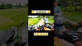 Bike drive slowly 😔 Accident rider automobile motovlog viral trending [upl. by Nerraj]