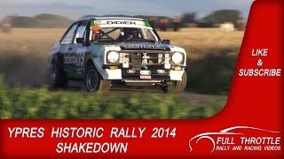 Ypres Historic rally 2014 Shakedown  Spin [upl. by Airdnek570]