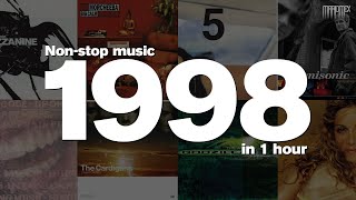 1998 in 1 Hour Revisited Nonstop music with some of the top hits of the year [upl. by Nereil]