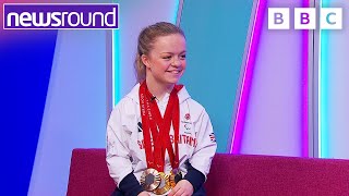 ParalympicsGB interview How does Maisie SummersNewtons deal with selfdoubt  Newsround [upl. by Mackey]