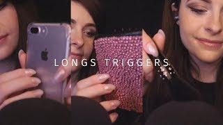 ASMR FRANCAIS ⚪️ longs triggers tapping brushing  pour dormir [upl. by Azrim]