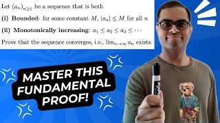 How to PROVE every bounded monotone sequence has a LIMIT  Real Analysis Made EASY [upl. by Ynnub100]