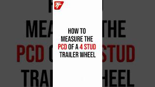 How to measure the PCD on a 4 stud trailer wheel [upl. by Aidas]