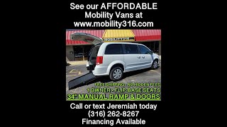 Wheelchairmobility van 2017 Dodge Caravan SE 8168 71k Miles 32495 w FREE SHIPPING [upl. by Avrit]