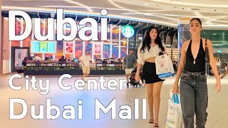 Dubai 4K Dubai Mall Amazing Burj Khalifa City Center Walking Tour 🇦🇪 [upl. by Rema510]