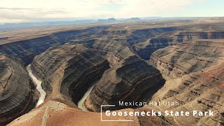 Goosenecks State Park Utah with Unbelievable views of surrounding area including Monument Valley [upl. by Aihsoj]