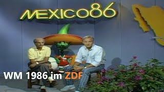 ZDF 21061986  WM 1986  ZDF WMStudio Mexico  Vor und Nachberichte zum Viertelfinale Bra v Fra [upl. by Brockwell600]