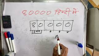 80000 Kaise Likhate Hain Hindi Mein  Spelling  Hindi  Surendra khilery [upl. by Aiekal]