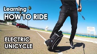 Learning How To Ride An Electric Unicycle [upl. by Beitz]