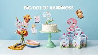 Throw A Pretty Pink Barnyard Bash with Custom Girl Farm Animal Party Supplies  Big Dot of Happiness [upl. by Adrien]