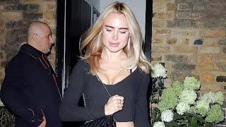 Kimberley Garner Dazzles in Mini Skirt at Chiltern Firehouse After Announcing Sale of Miami Home [upl. by Deadman167]