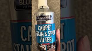 Blue Magic Carpet stain making magic happen Remove gum from carpet satisfying [upl. by Ylak]