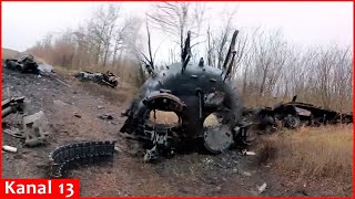 Footage of Russian equipment destroyed by quotHimarsquot in Zaporizhzhia Each one burned to ashes [upl. by Adnouqal]