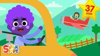 Go Go Go with SuperSimpleSongs  Kids Road Trip Songs  Super Simple Songs [upl. by Burd391]