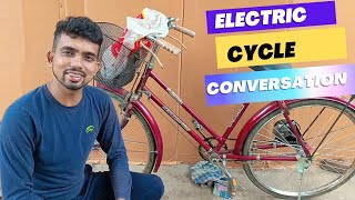 How to Make Electric Cycle in 2024  Convert your normal Cycle in Electric Bike at Home [upl. by Atal273]