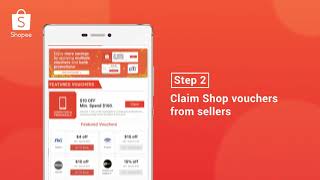 Shopee Stackable Vouchers Step by Step Guide [upl. by Aisanahta238]