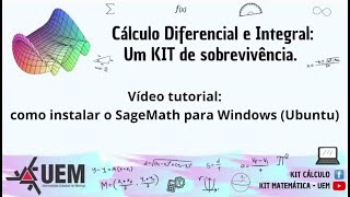 Video 013 Instalação do SageMath Windows Ubutu [upl. by Abraham]