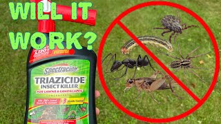 Spectracide Triazicide Insect Killer Reveiw and Demonstration  DIY [upl. by Kina]