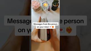 Messages From The Person On Your Mind 💌❤️‍🔥 shorts tarotreading [upl. by Caesaria]