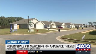 Robertsdale police seek help catching appliance thieves [upl. by Annahsor]