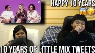 SIBLINGS React To Little Mix  10 Years of Tweets 10YearsOfLittleMix [upl. by Reppiks]