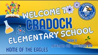 Week 11 Cradock Elementary Morning Announcements [upl. by Eyatnod359]