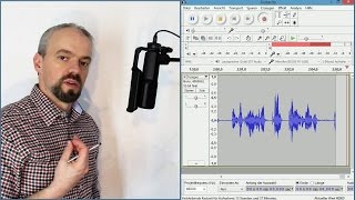 Rode NT USB Rauschen Test mit Audacity [upl. by Stanwinn950]