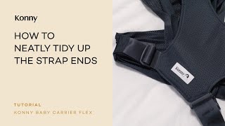 Konny Baby Carrier FLEX  TIP How to neatly tidy up the strap ends [upl. by Bekaj]