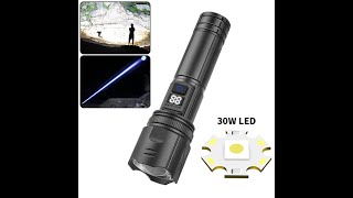 Led Flashlights High Lumens Super Bright Zoomable Flashlight Powerful camping torch flashlight [upl. by Donoghue]