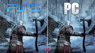 God of War Ragnarök  PC vs PS5  Graphics Comparison [upl. by Elaen]