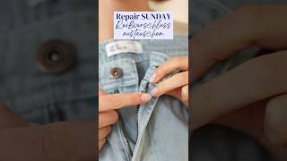 Reißverschluss in einer Hose austauschen diy sewing reparieren [upl. by Aicenra]