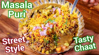 Masala Puri Recipe  Authentic Bangalore Street Style Chatpata Chaat Recipe  Masala Papdi Chaat [upl. by Dever301]