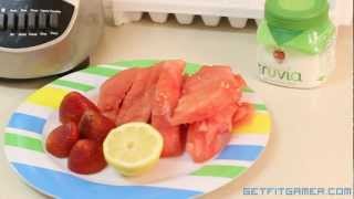 Smoothie Recipe  Watermelon Strawberry Icey [upl. by Elery]