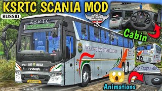 NEW KSRTC SCANIA BUS MOD For Bus Simulator Indonesia  Bast mod add Free Mod [upl. by Hassett280]