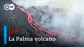 Watch live Cumbre Vieja volcano erupting on La Palma [upl. by Dyanne]