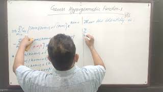 Gauss Hypergeometric Function 1 by Yogendra Bahadur Singh [upl. by Zalea]